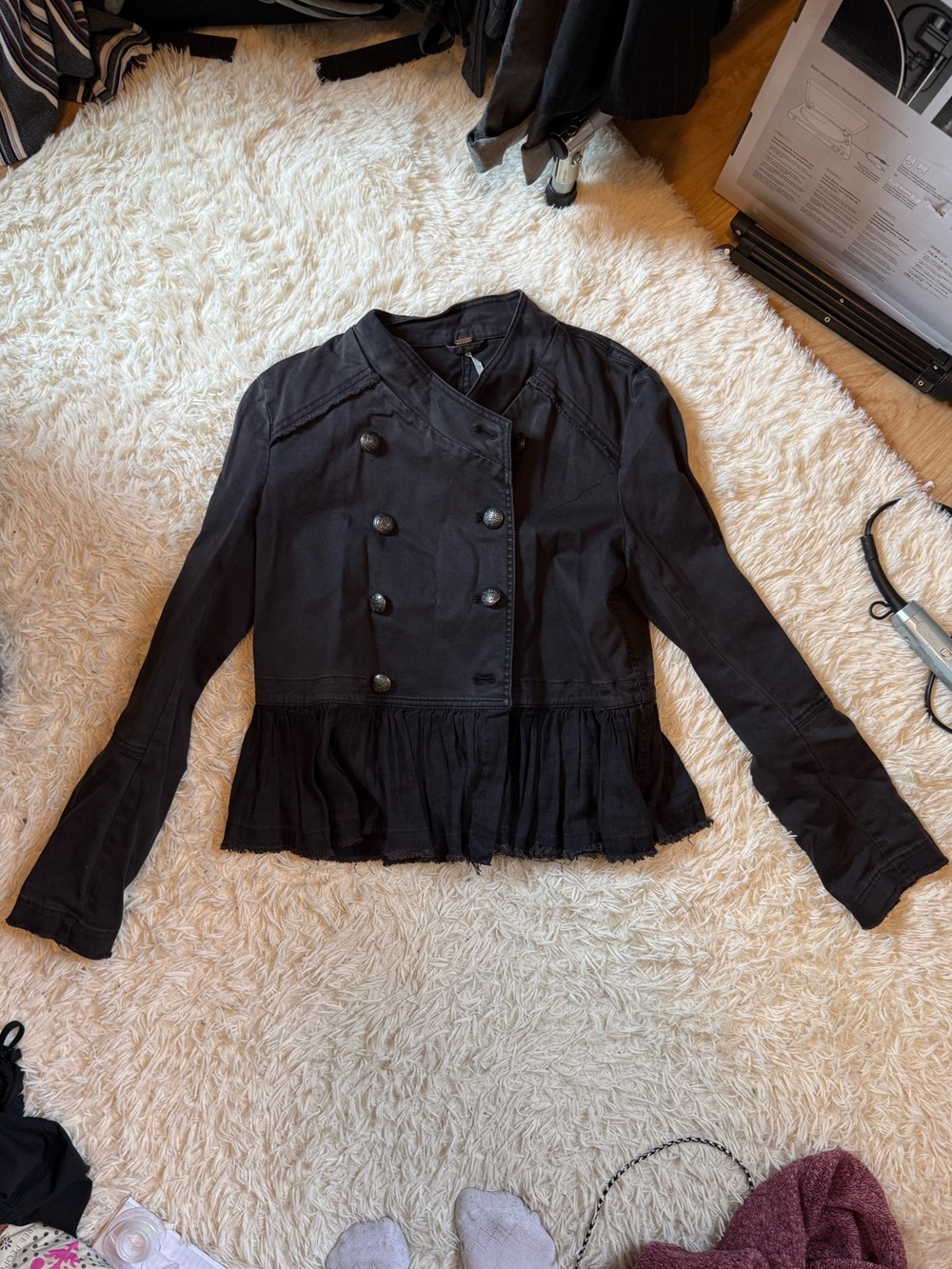 Free People Ruffle Jacket